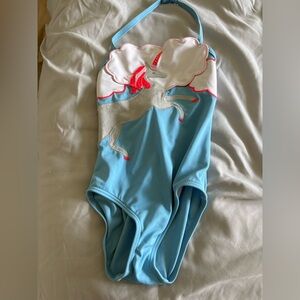 Mini Boden Light Blue Swimsuit